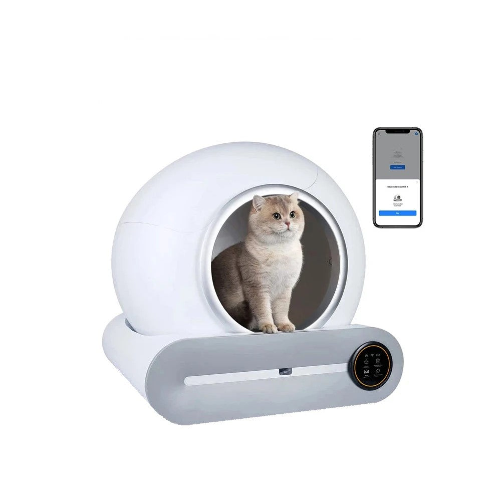 Smart Automatic Self-Cleaning Cat Litter Box with App Control