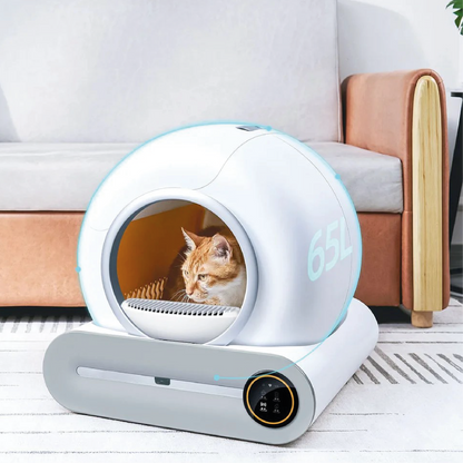 Smart Automatic Self-Cleaning Cat Litter Box with App Control