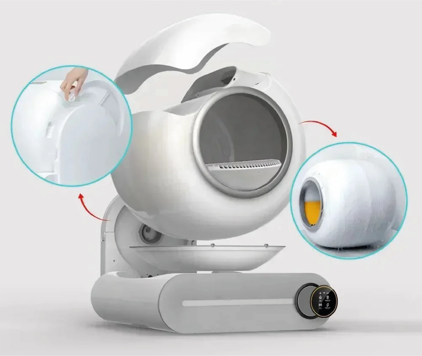 Smart Automatic Self-Cleaning Cat Litter Box with App Control